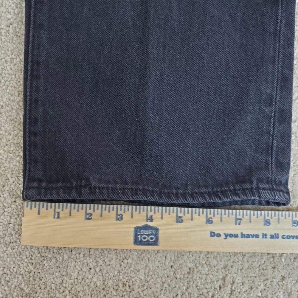 LEVIS 501 Men's 42X32 ACTUAL MEASURE 40X30‎ Black Jeans Straight Button Fly Y2K